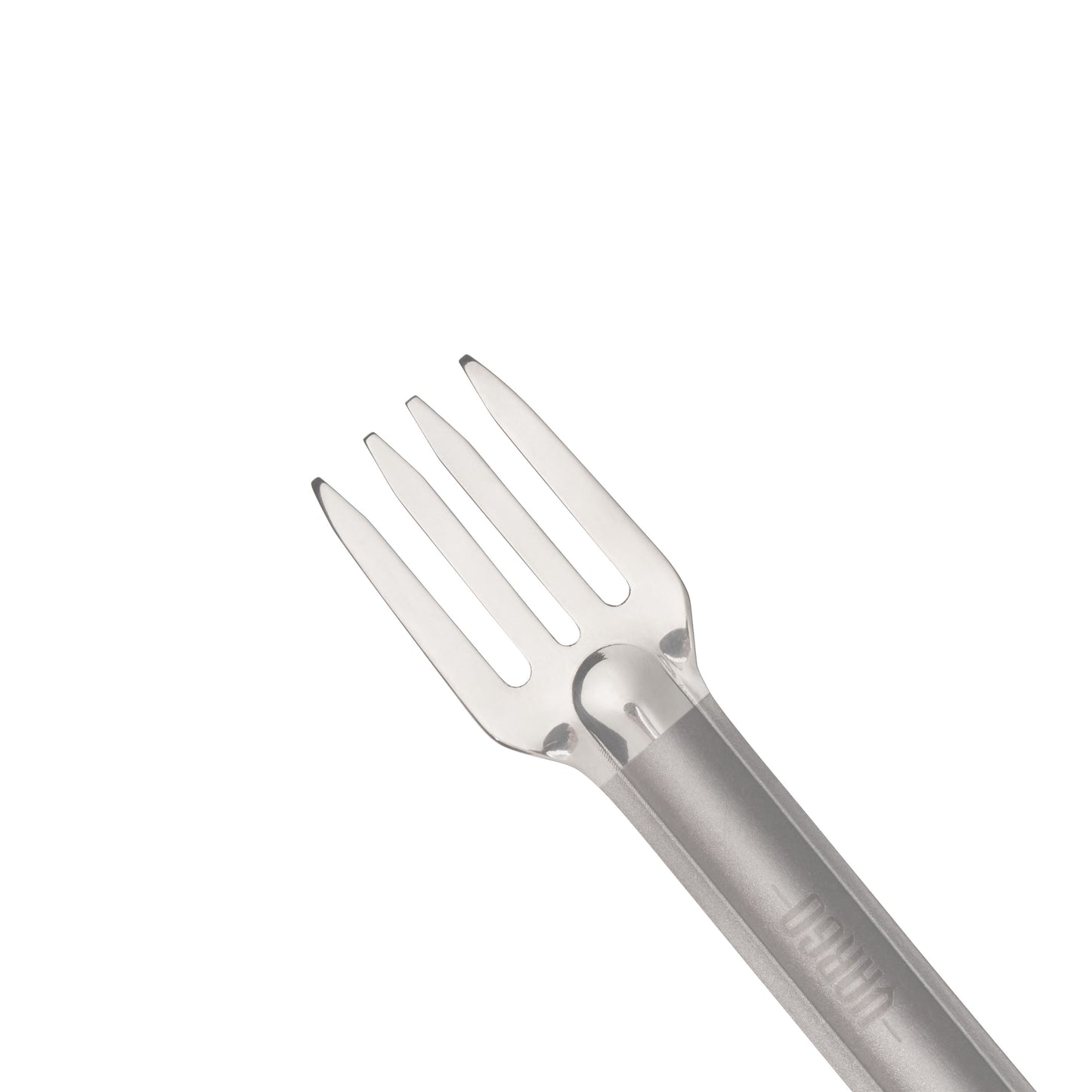 Titanium Long Handle Fork-n-Spoon closeup of the fork