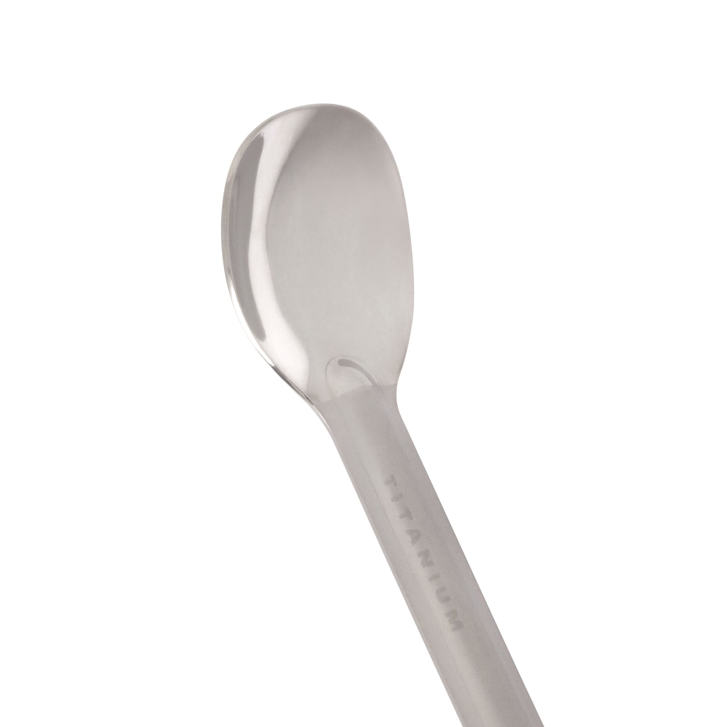 Titanium Long Handle Fork-n-Spoon closeup of the spoon