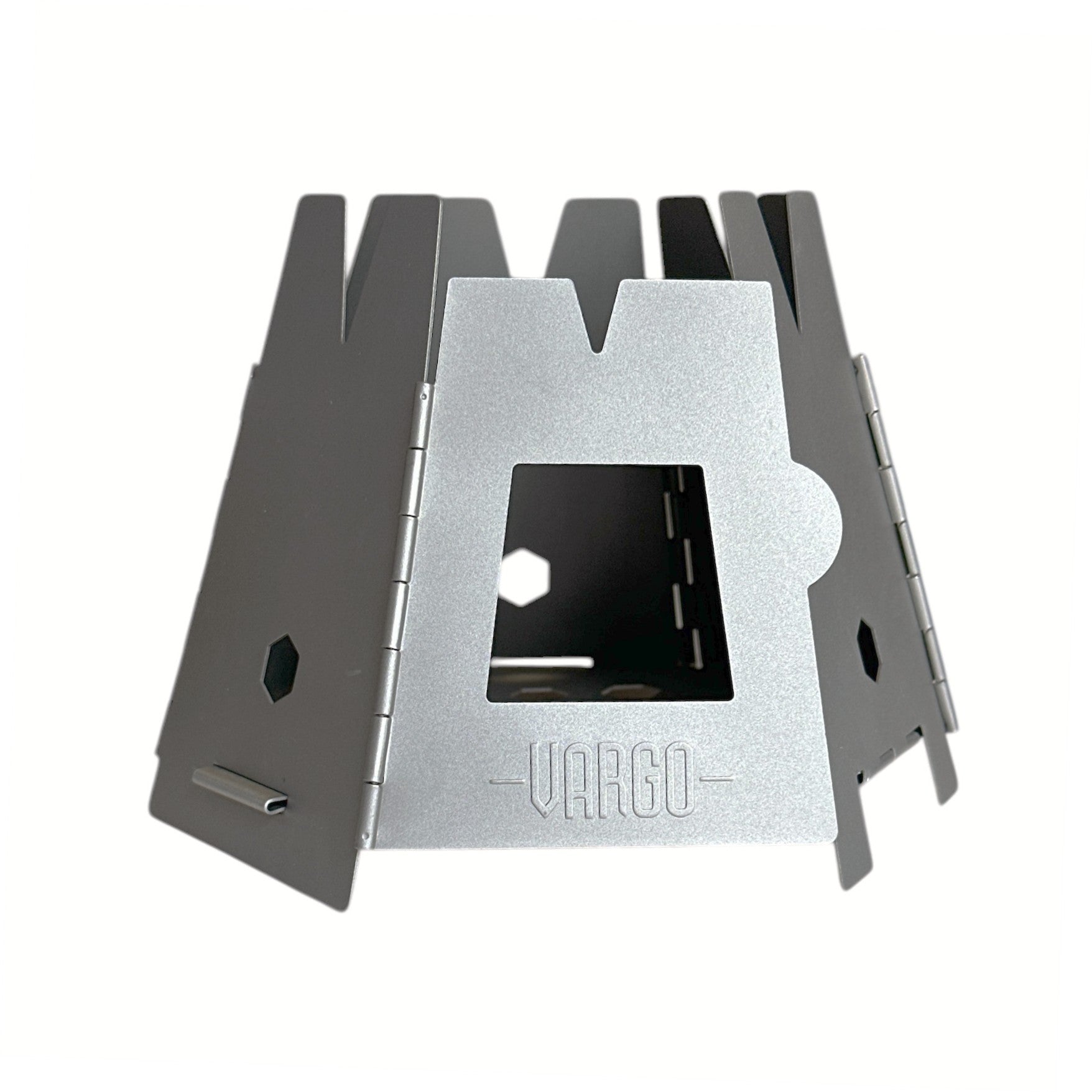 Titanium Hexagon Wood Stove by Vargo