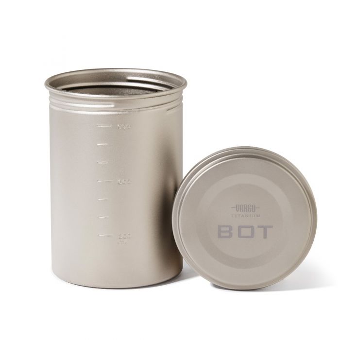 Titanium BOT Bottle Pot with lid off