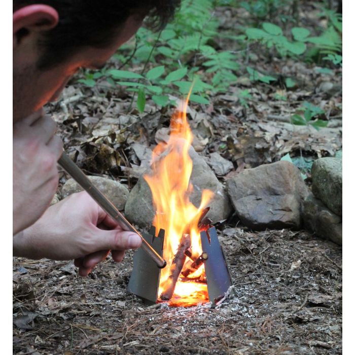 Ultimate Fire Starter extended using on portable stove