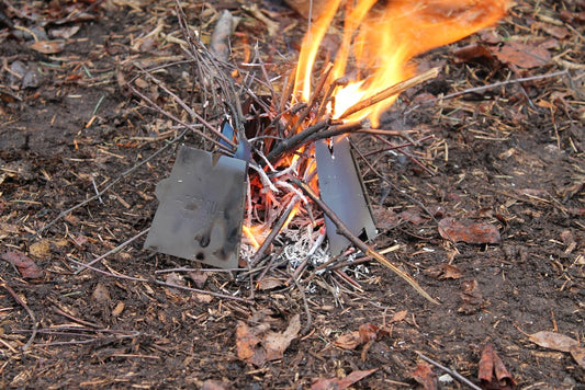Making Fire in the Rain with the Vargo Hexagon Wood Stove