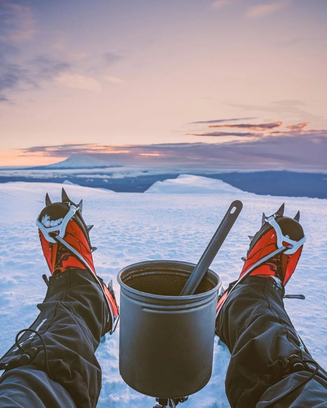 quick food break on the mountain!