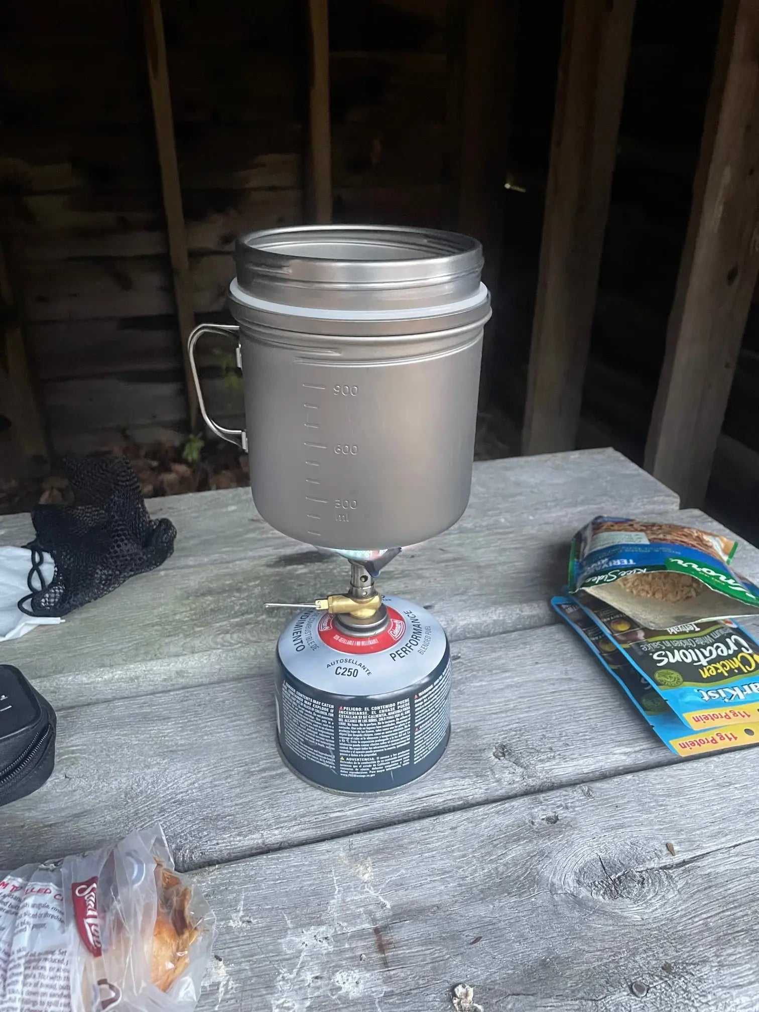 Cooking night 1 on the John P Saylor Trail