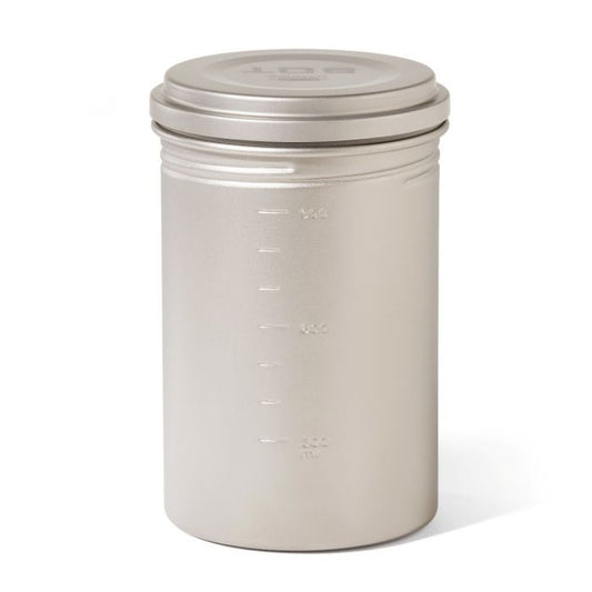 Titanium BOT Bottle Pot with lid on