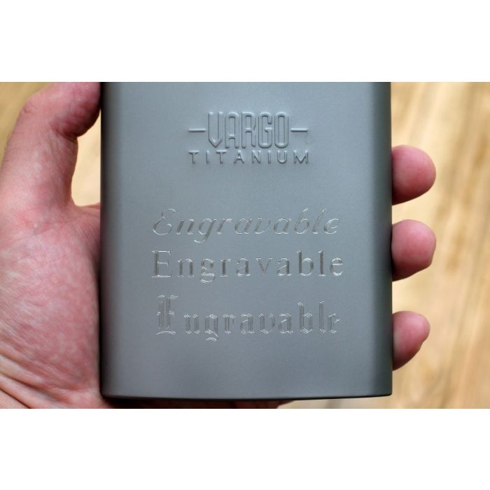 Titanium Funnel Flask Engravings