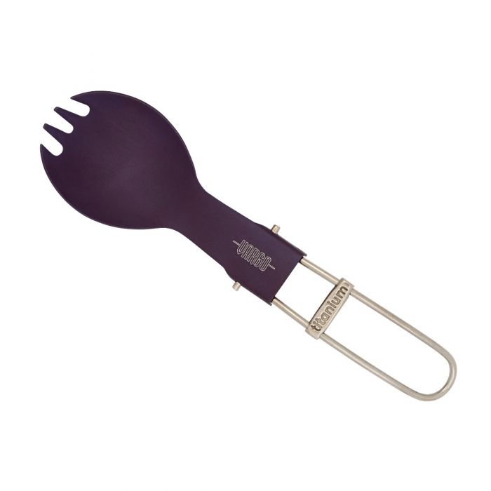 Titanium Folding Spork Lavender