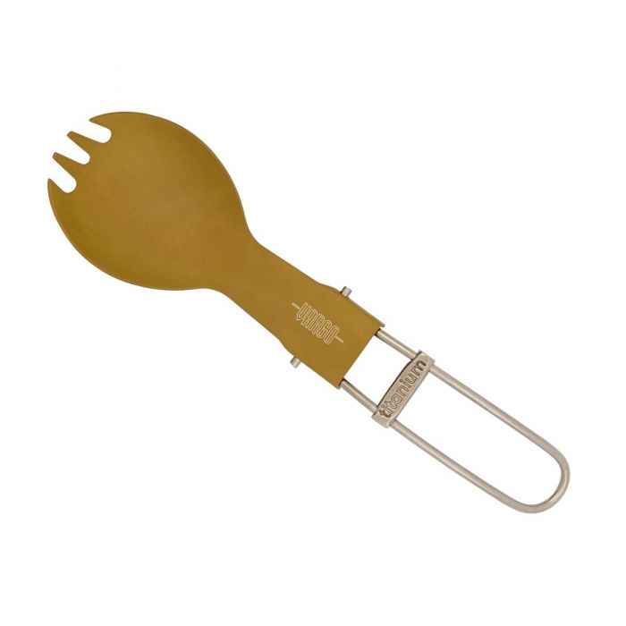 Titanium Folding Spork Yellow