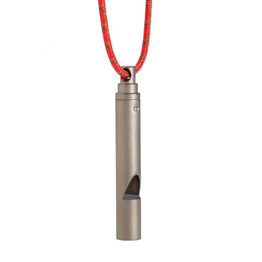 Vargo Titanium Emergency Whistle with Lanyard